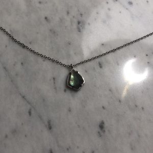 Grey mother of pearl necklace